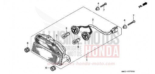 FEU ARRIERE CBR900RRP de 1993